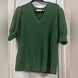 ANN MUSHBURN hand knit sweater top M pit to pit 20 (mix4)